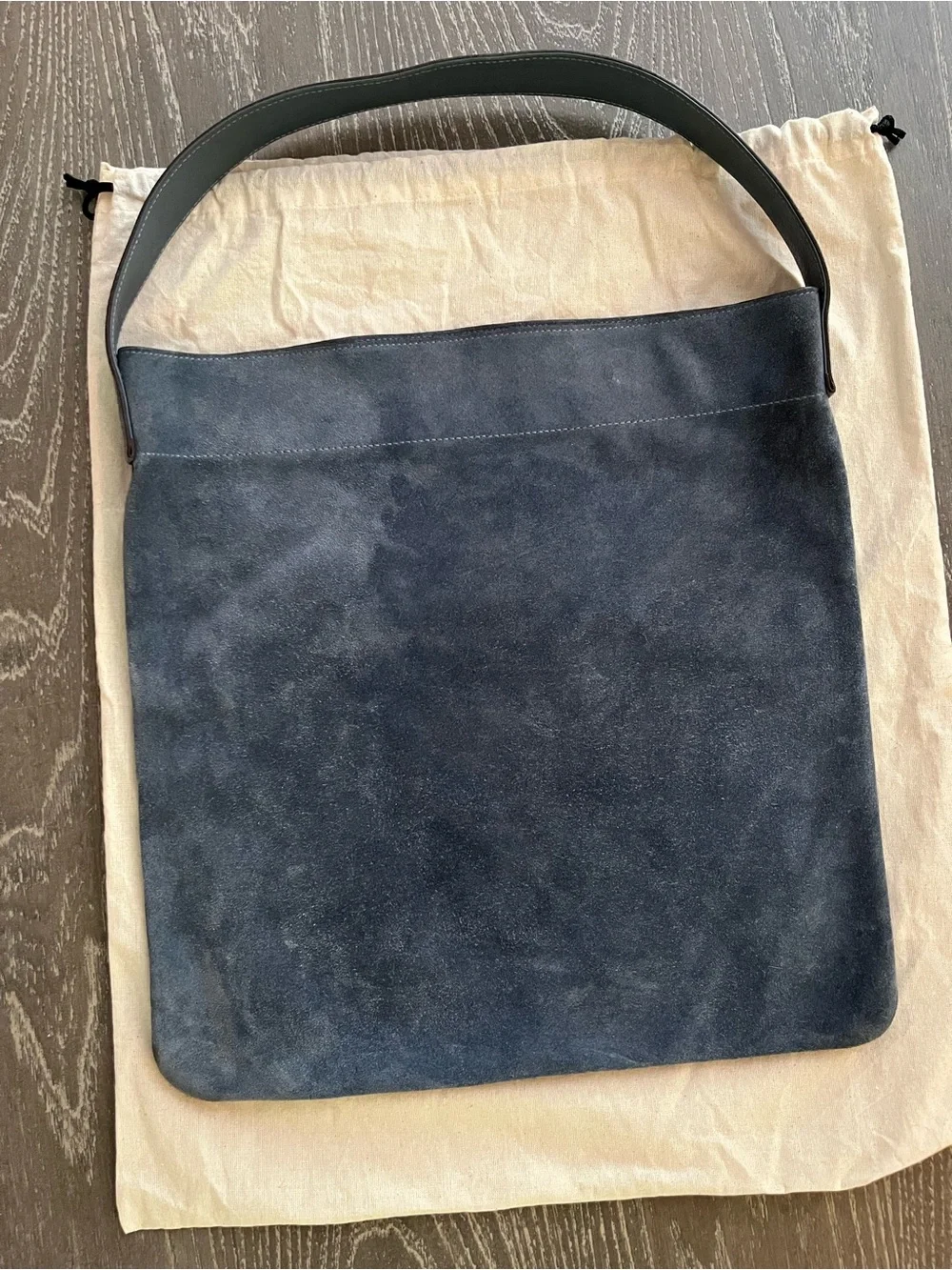 Gerard Darel Le Lady Hobo Bag - Blue Suede leather
